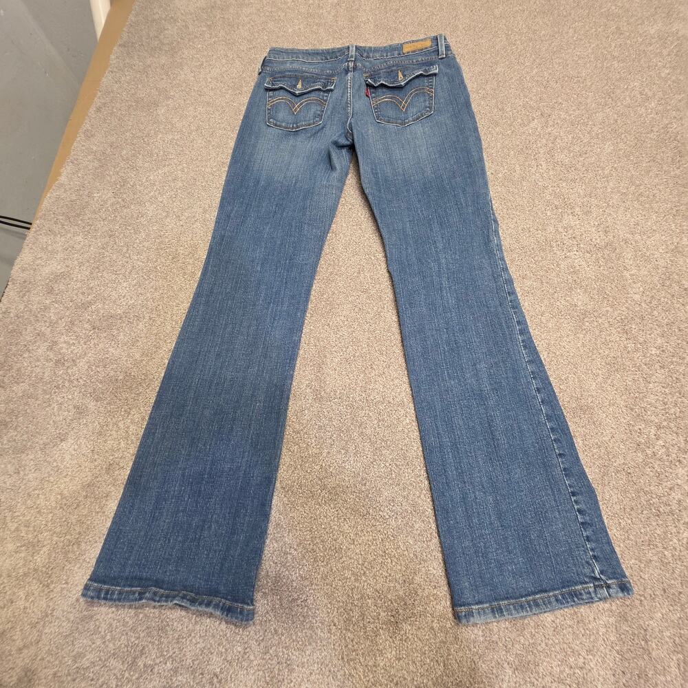 y2k indie sleaze 2000s Levi's 545 Low Boot Cut Jeans 10M Medium Wash low rise